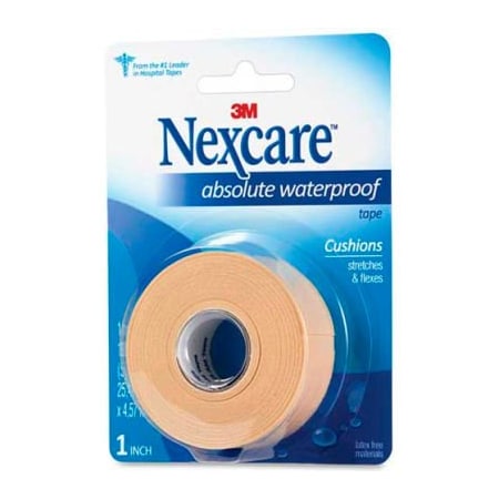 3M First Aid Waterproof Tape, 15'L x 1"W, Flexible MMM731